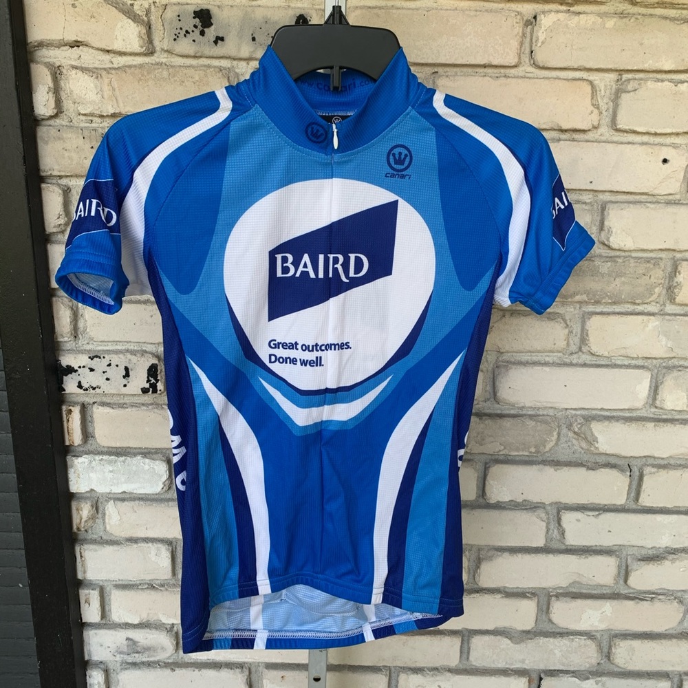 Cycling blue bike shirt